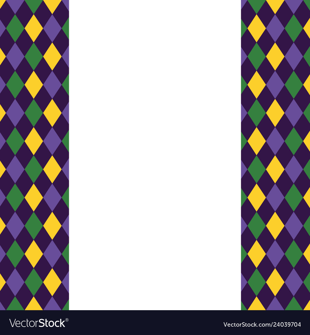 Harlequin pattern frame