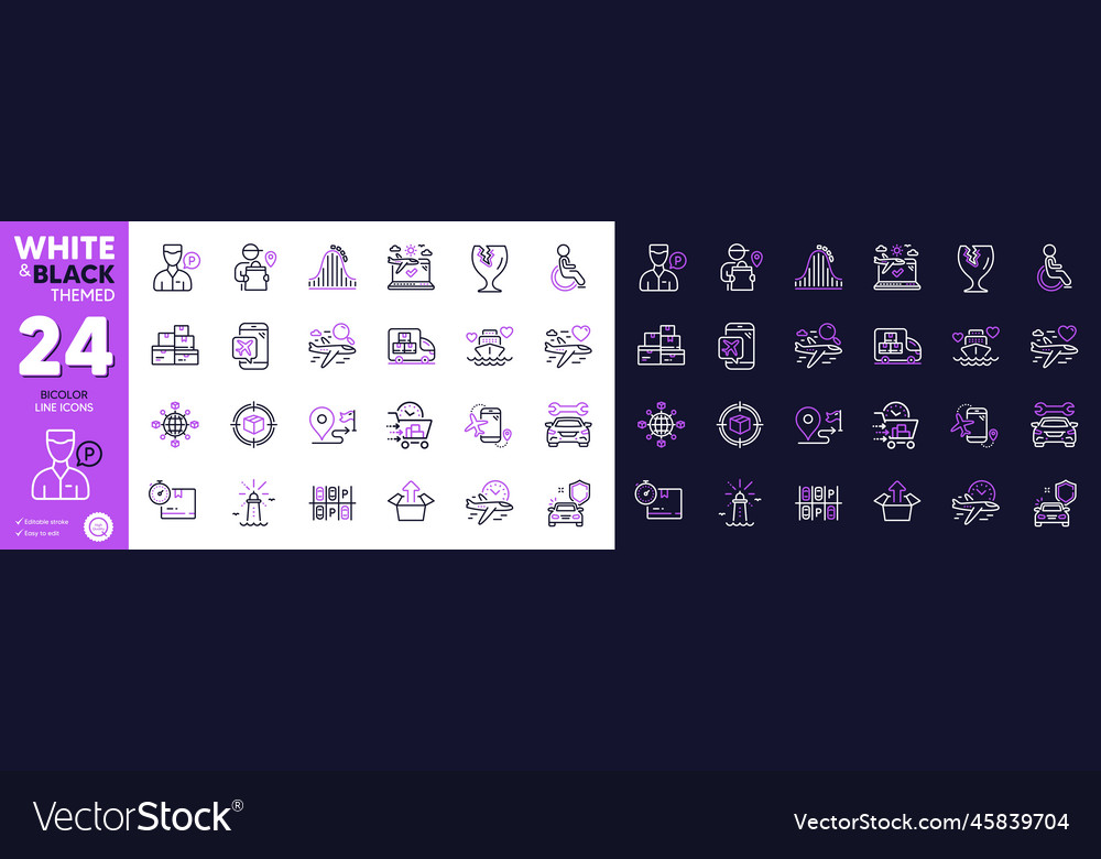 Send box flights application and fragile package Vector Image Send box flights application and fragile package