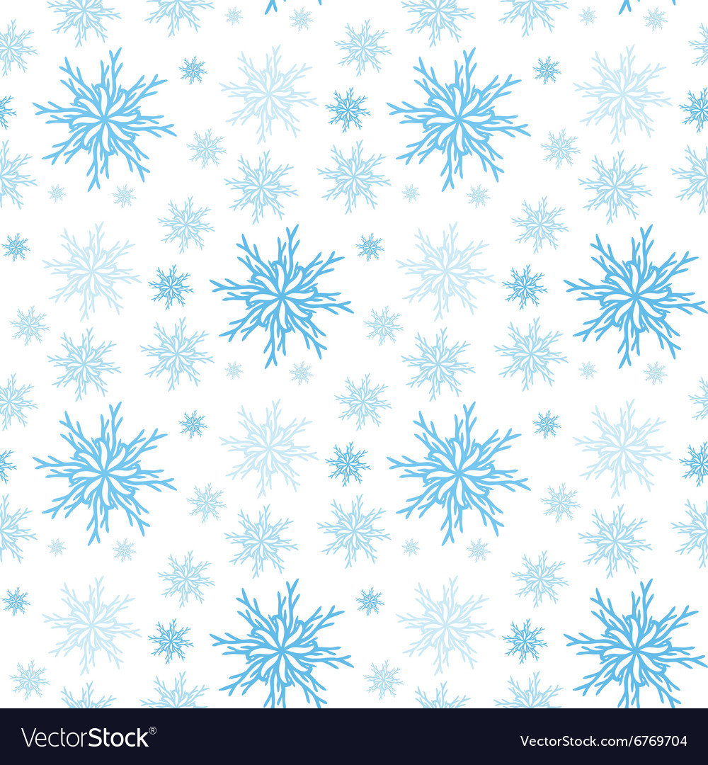 Snowflake seamless background new year pattern