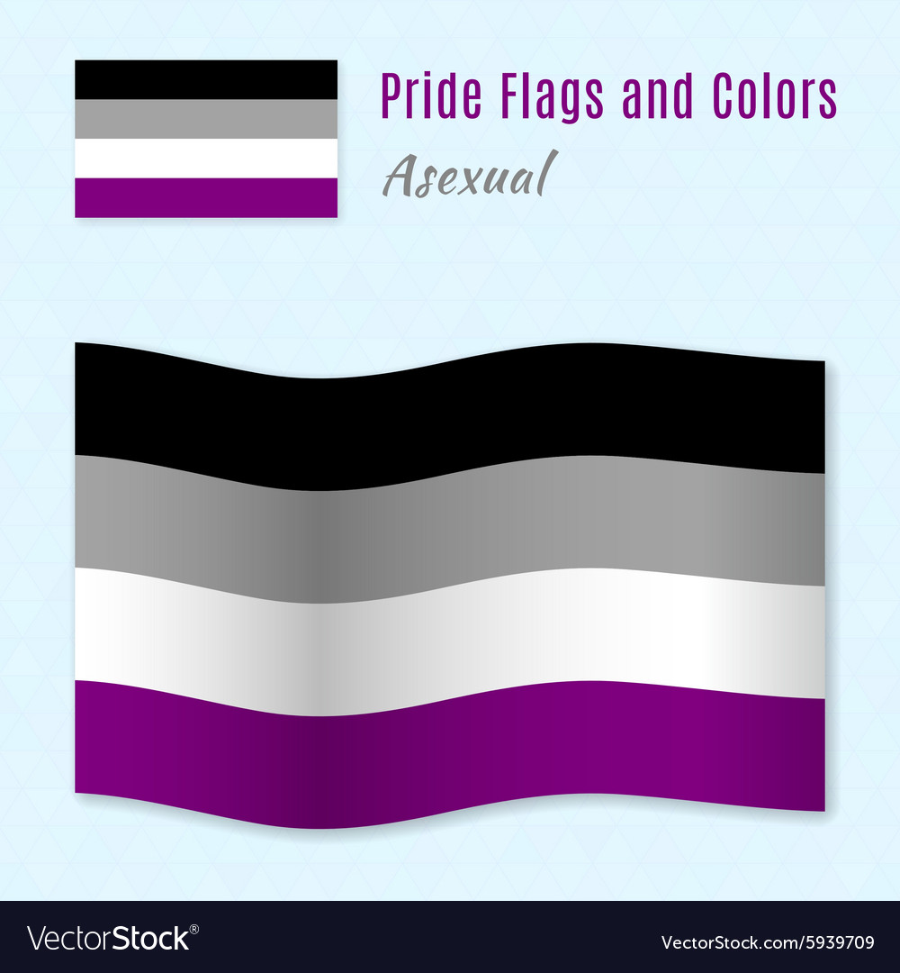 Asexual pride flag with correct color scheme