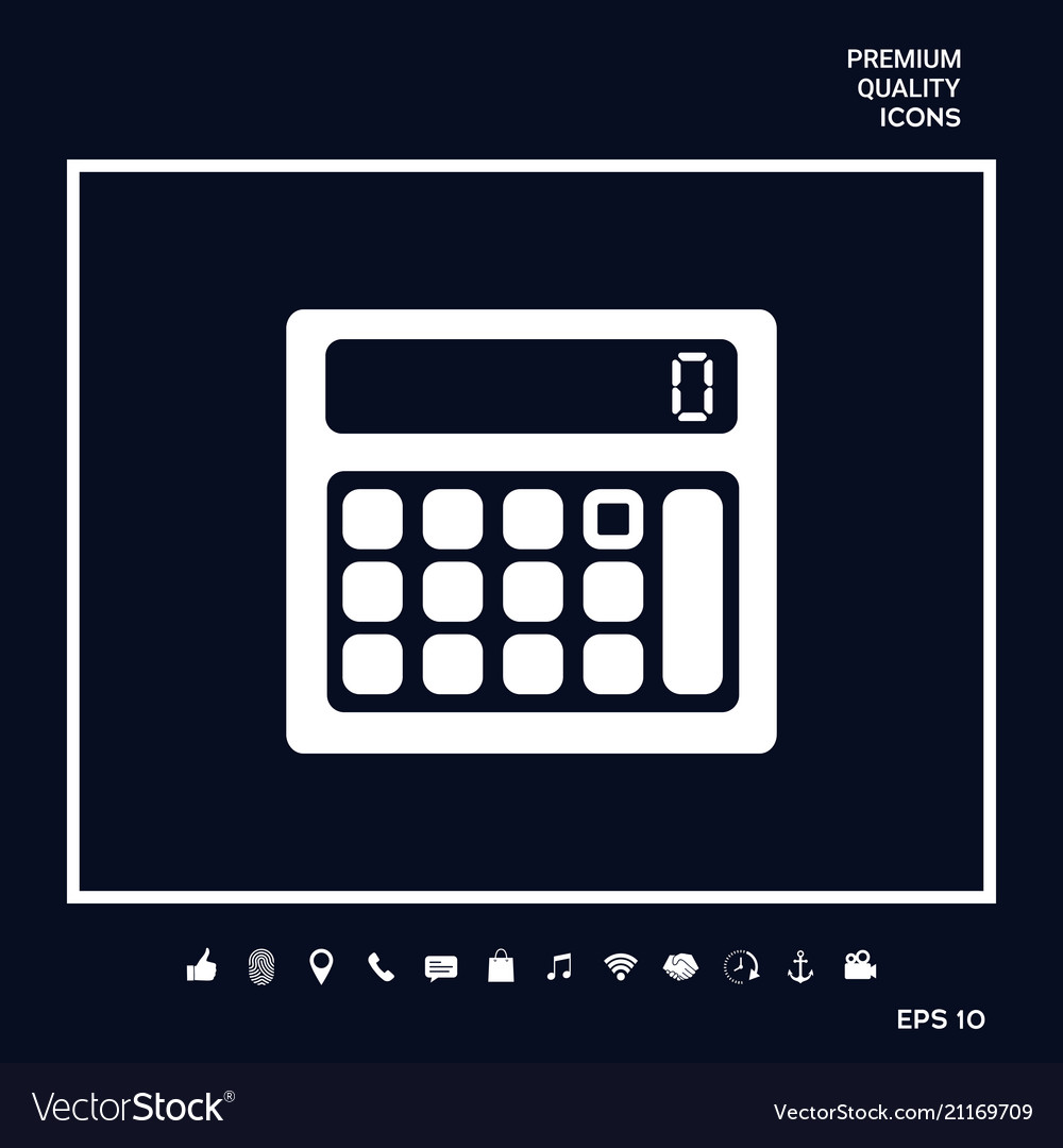 Calculator symbol icon