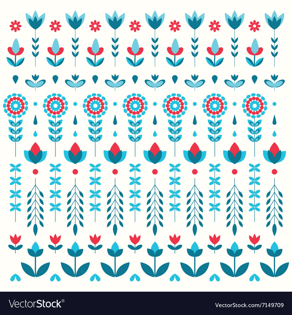 Color flower set pattern