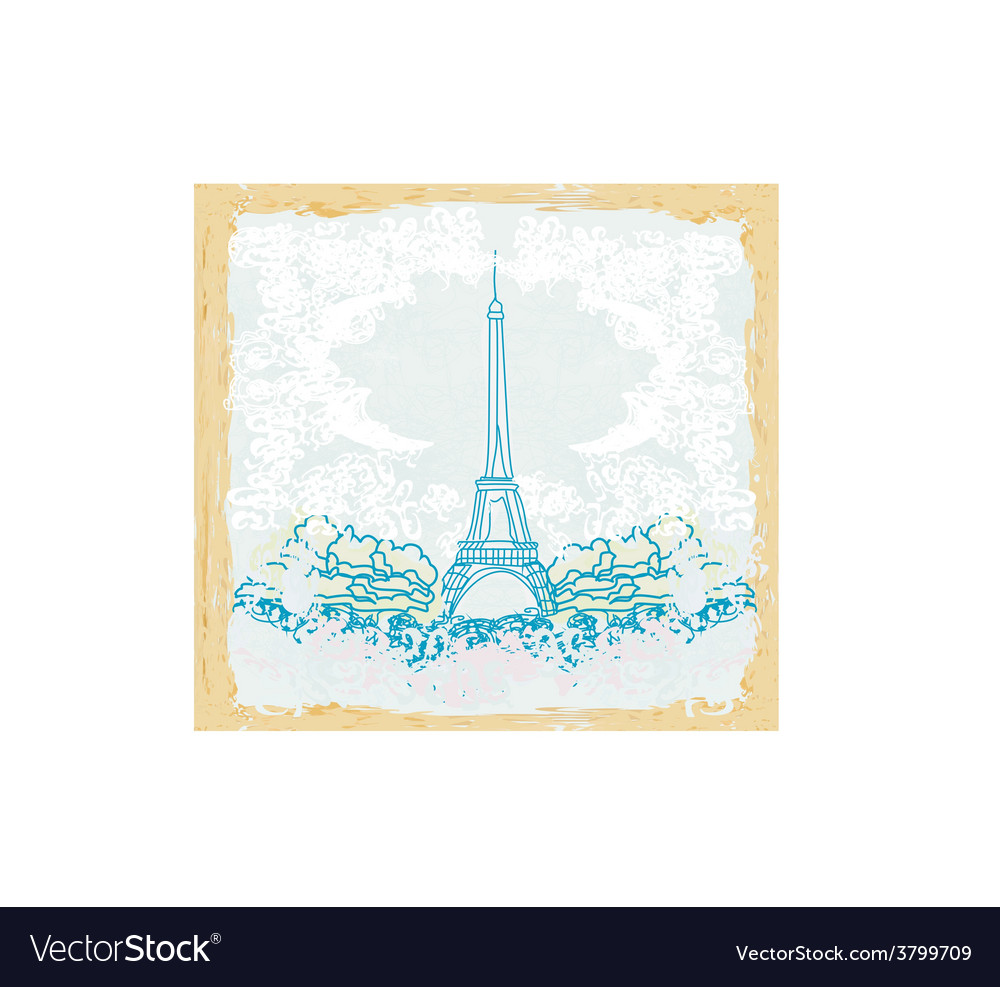 Eiffel tower artistic background