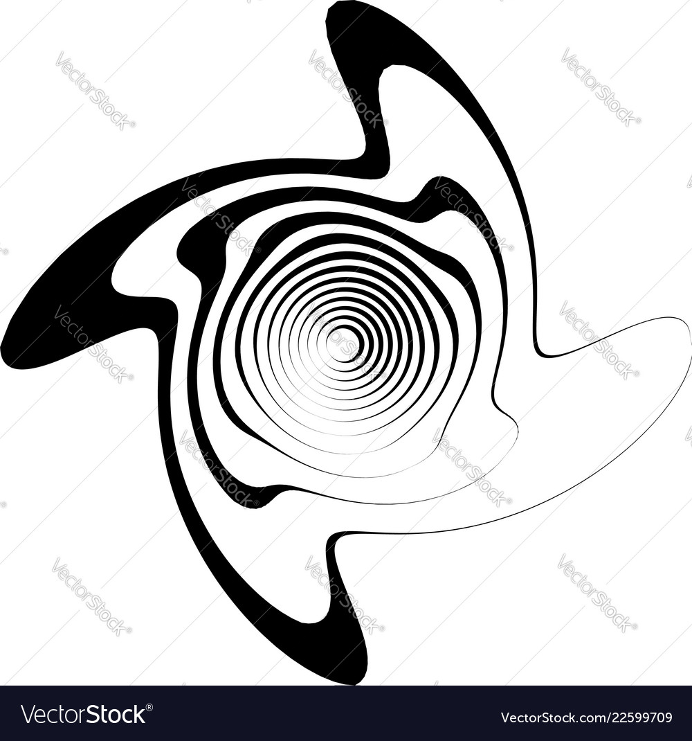 Radial lines with rotating distortion abstract vector image Radial lines with rotating distortion abstract