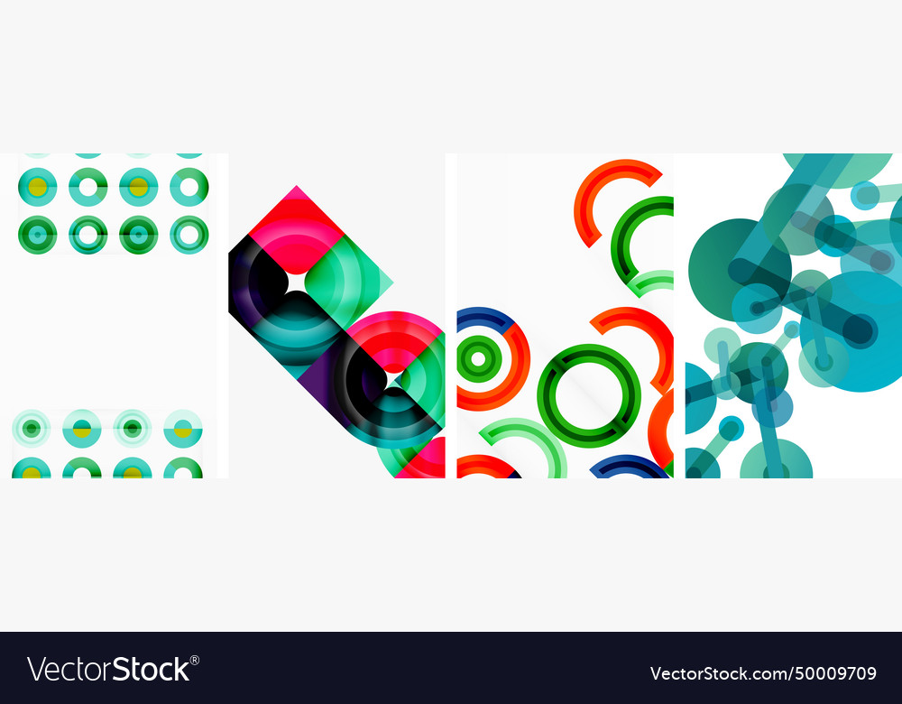 Round geometric elements and circles in background Vector Image Round geometric elements and circles in background