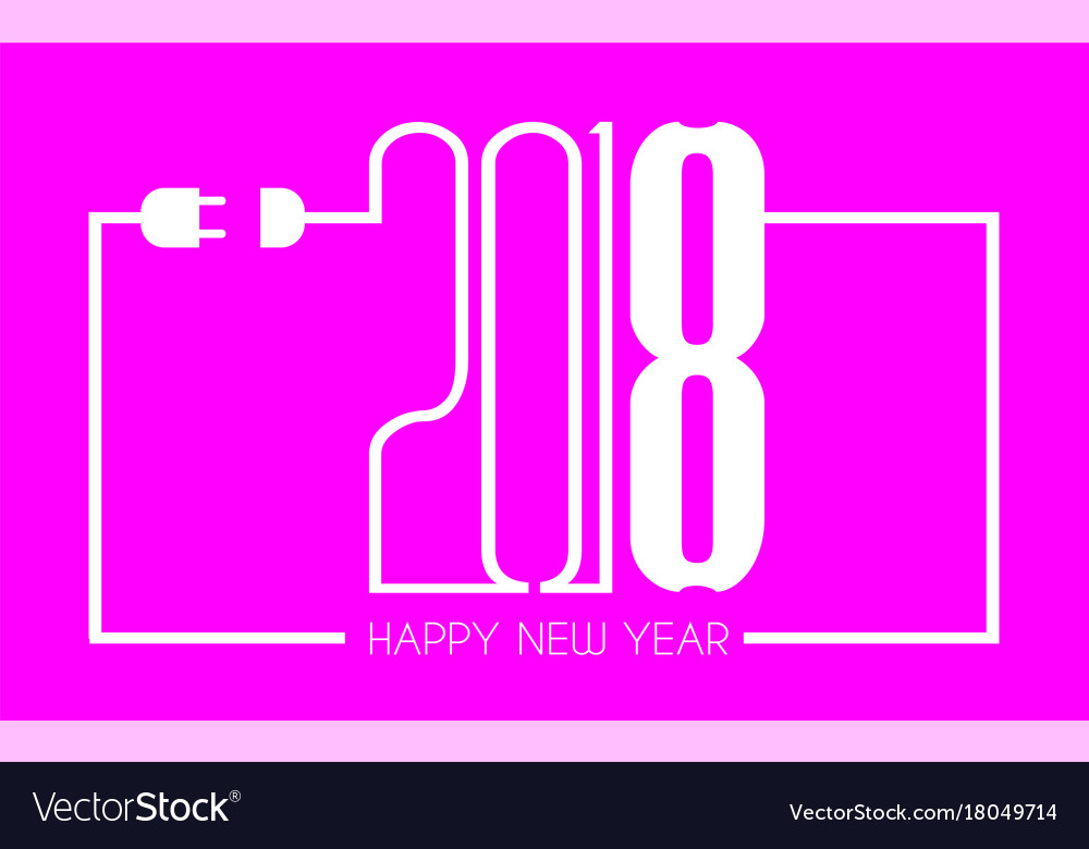 2018 happy new year background for your seasonal Vector Image