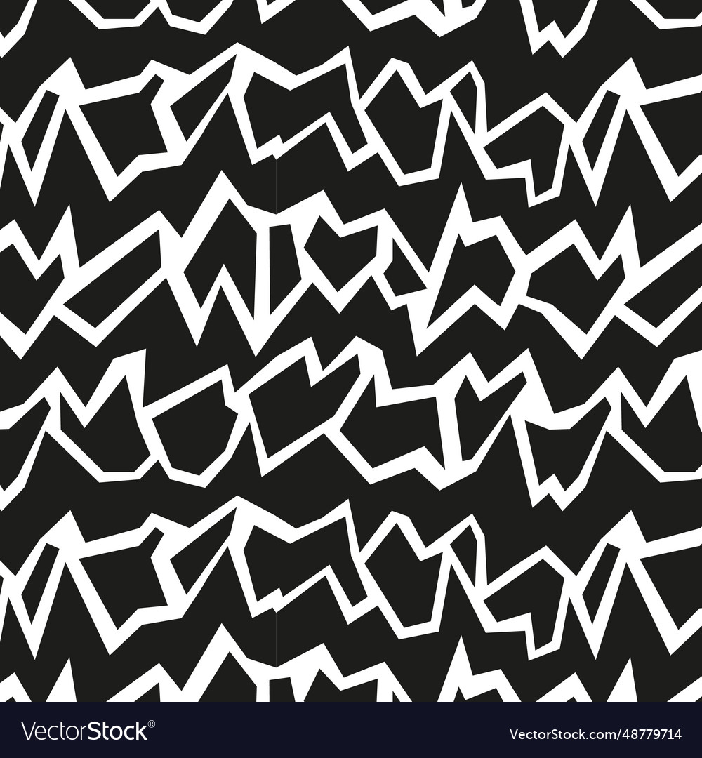 Abstract pattern black sharp lines vector image Abstract pattern black sharp lines