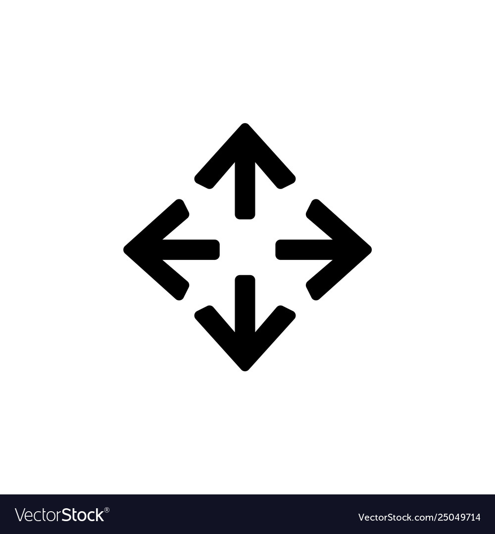Arrows icon for simple flat style ui design Vector Image Arrows icon for simple flat style ui design