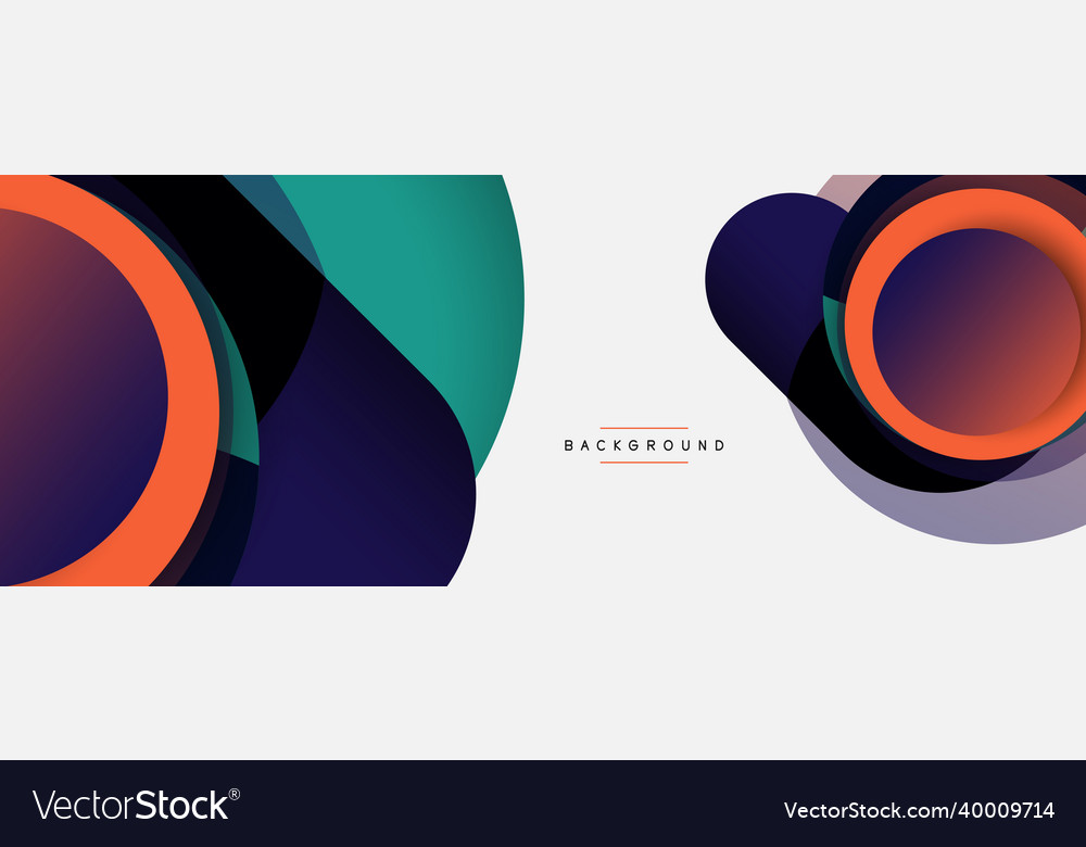 Circle and round shapes abstract background Vector Image Circle and round shapes abstract background