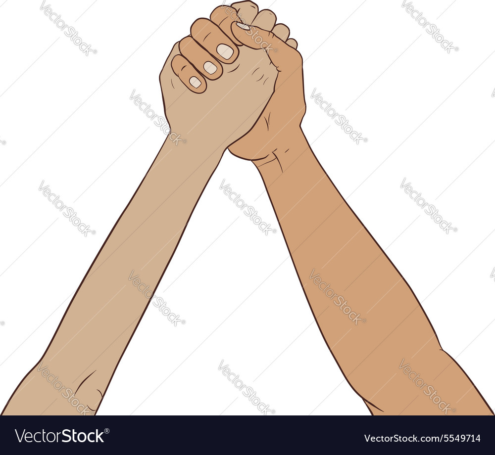 Hands Raised in Unity