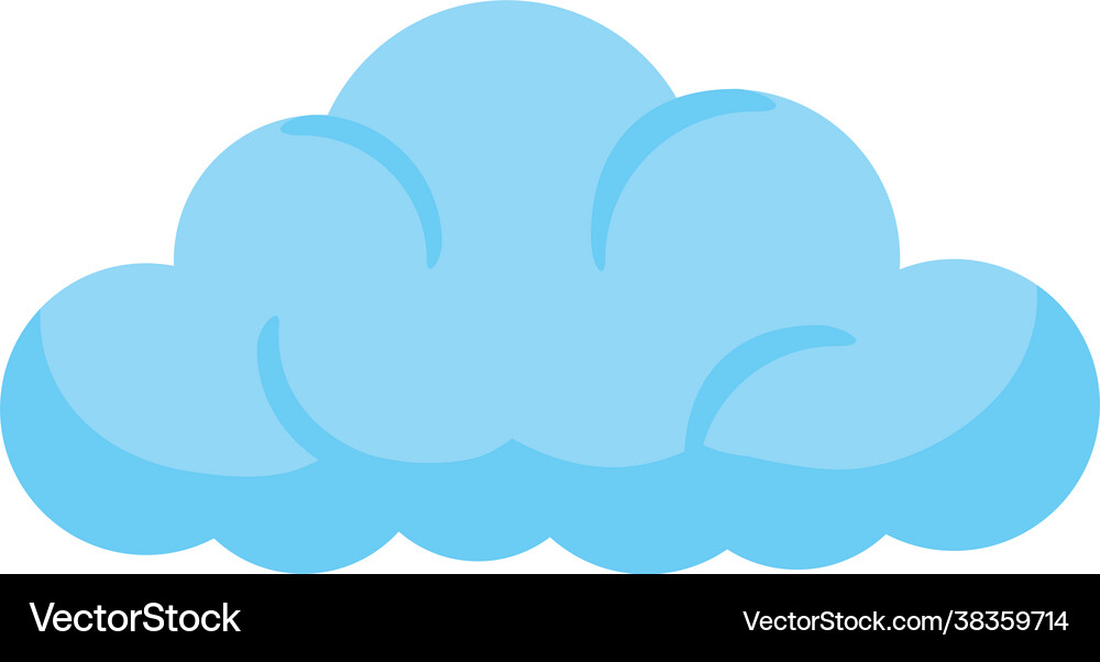 Isolated cloud icon Royalty Free Vector Image - VectorStock