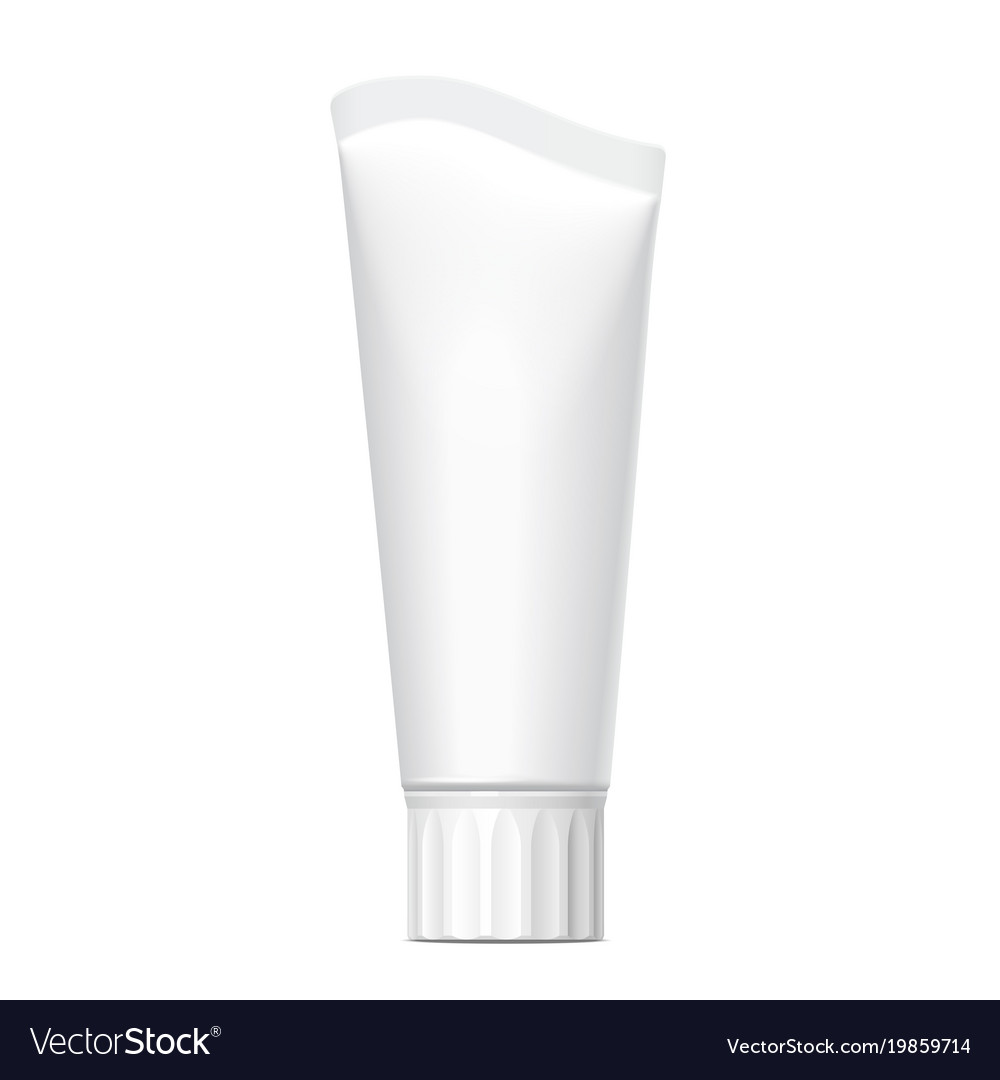 Realistic White Tube And Packaging Royalty Free Vector Image