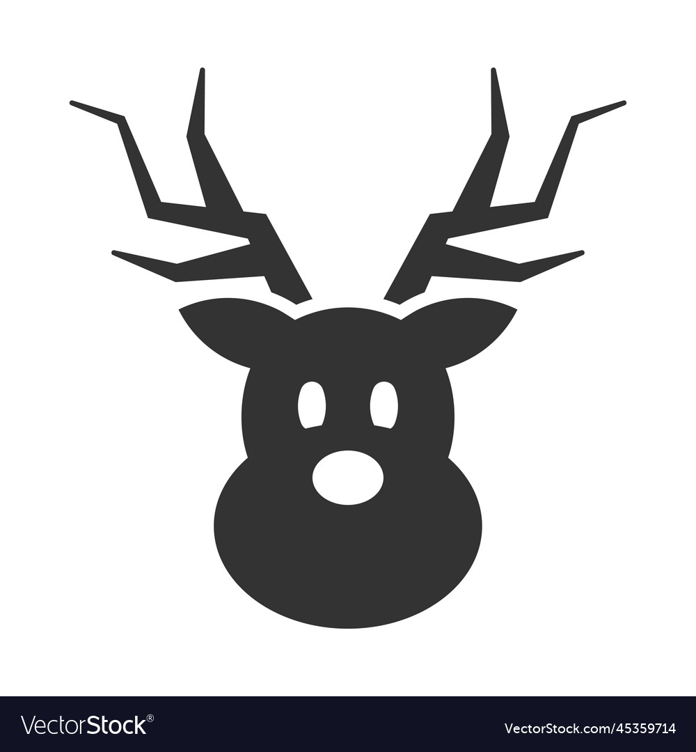 Rein Deer Icon Royalty Free Vector Image - Vectorstock