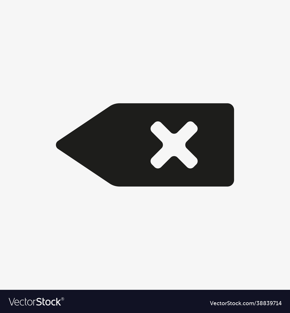 Remove delete button icon cross sign for cancel