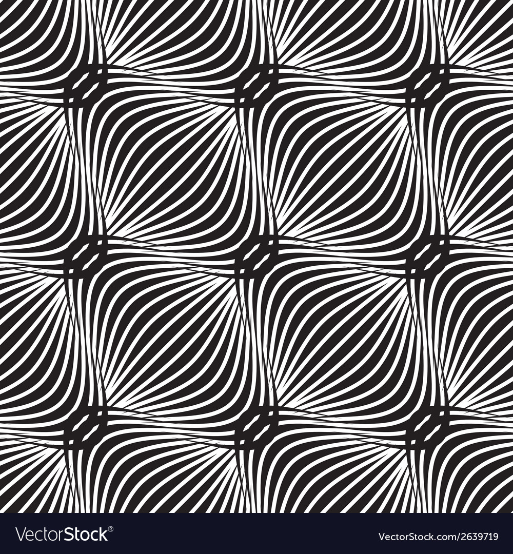 Black and white simple wavy pattern