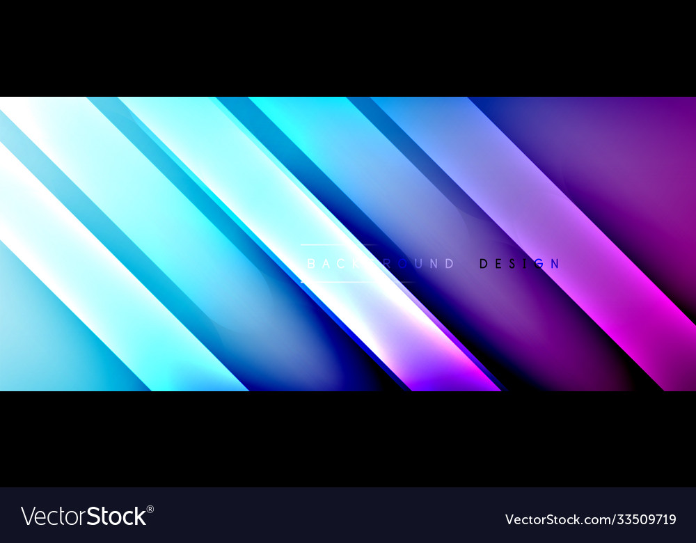 Bright gradient neon lines abstract background