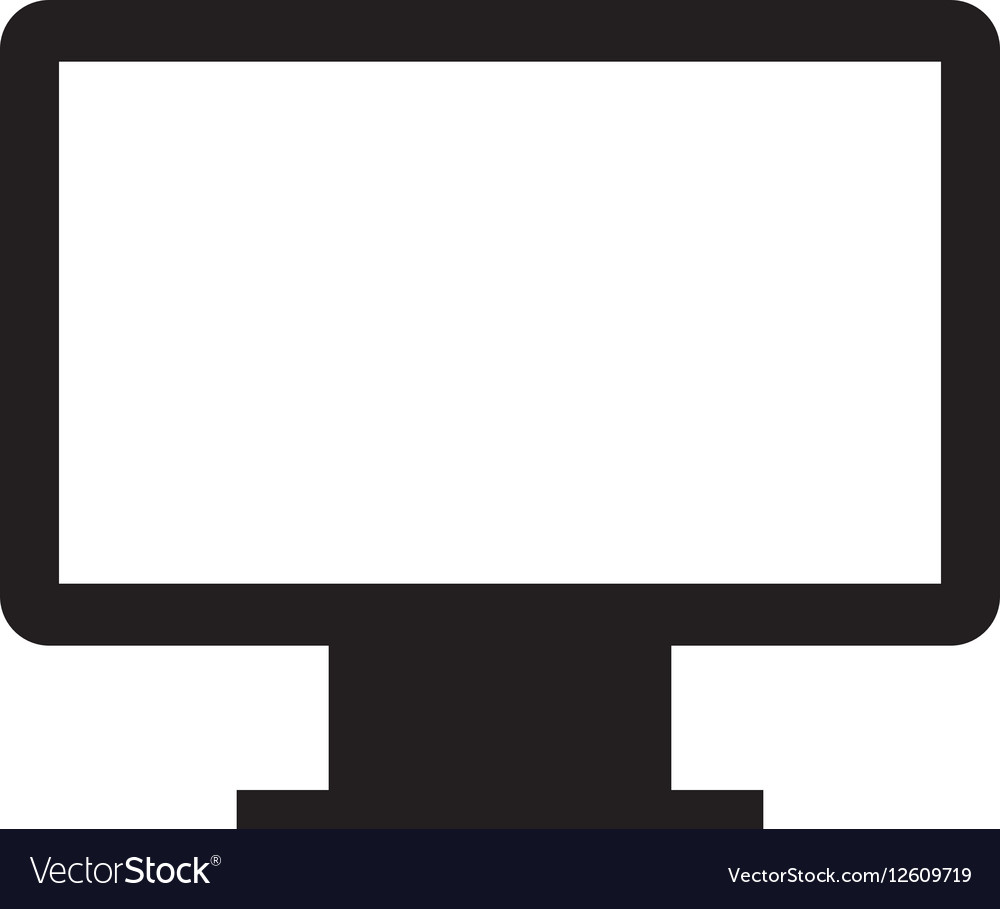 Computer desktop isolated icon