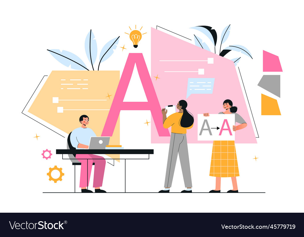 Concept of rebranding vector image Concept of rebranding