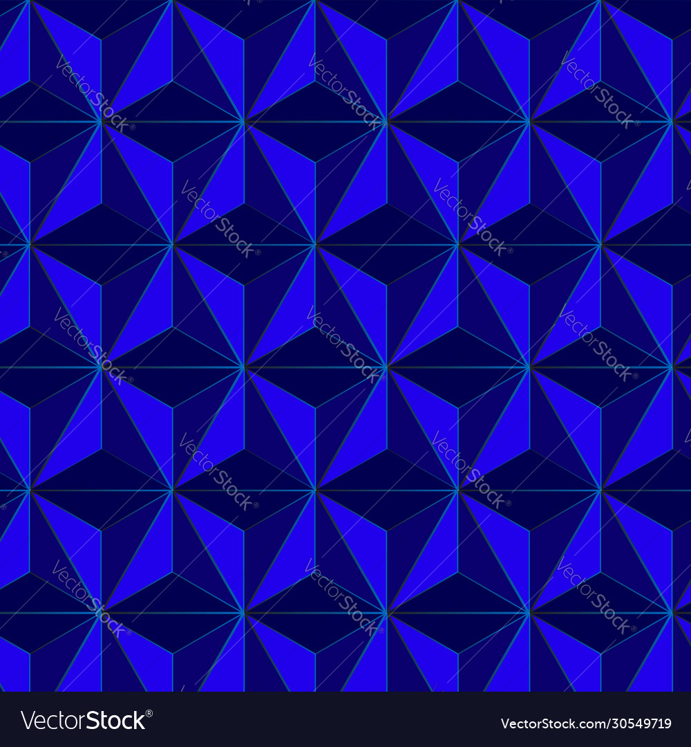 Dark blue abstract background 3d triangle pattern