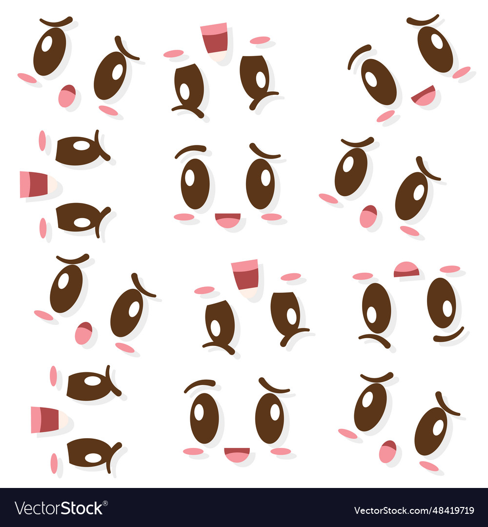 Seamless pattern background with borderless facial Vector Image Seamless pattern background with borderless facial