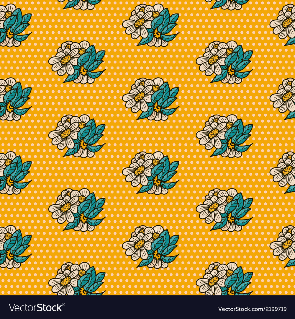 Seamless pattern - simple flower background