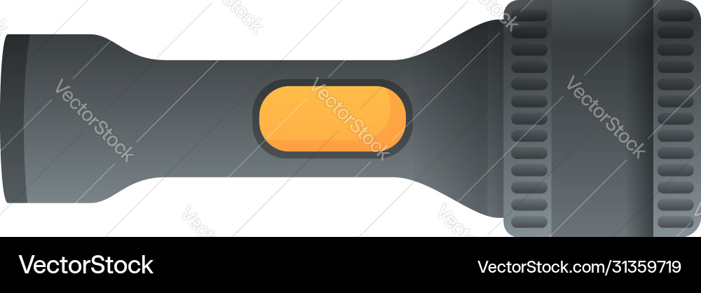 Travel Flashlight Icon Cartoon Style Royalty Free Vector