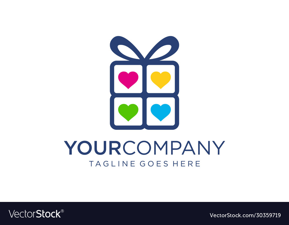 Unique gift for logo design concept