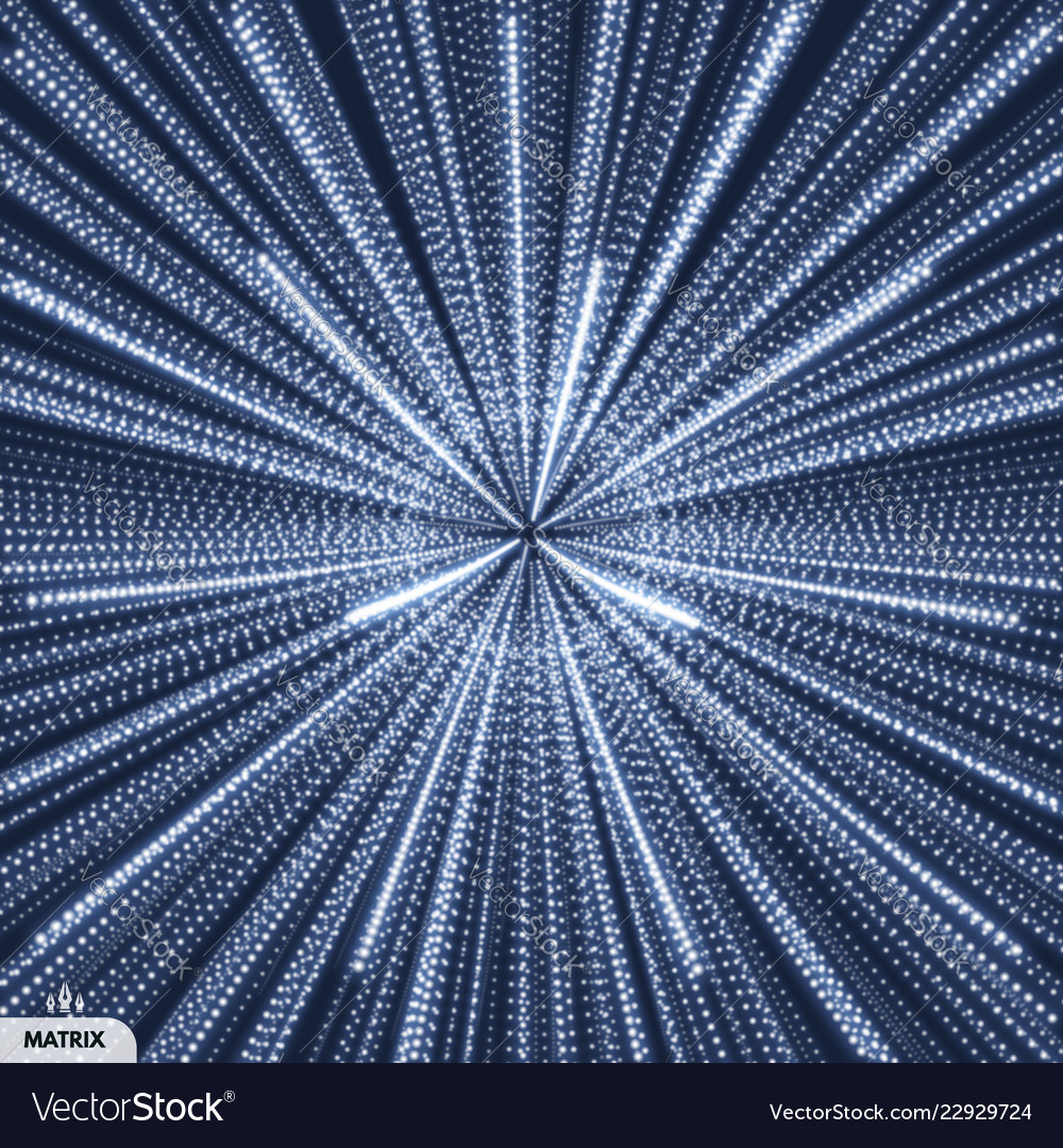 Abstrakte Wissenschaft Teilchen Array