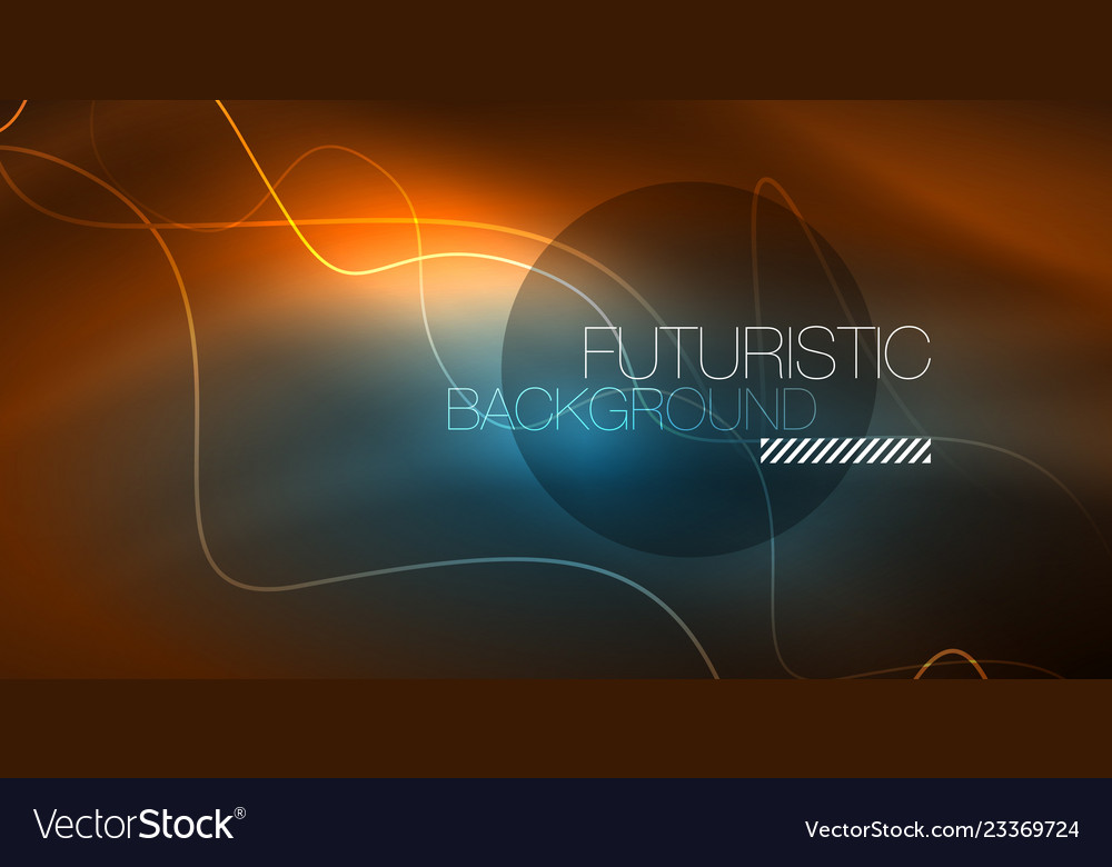 Abstract shiny glowinng color wave design element Vector Image Abstract shiny glowinng color wave design element
