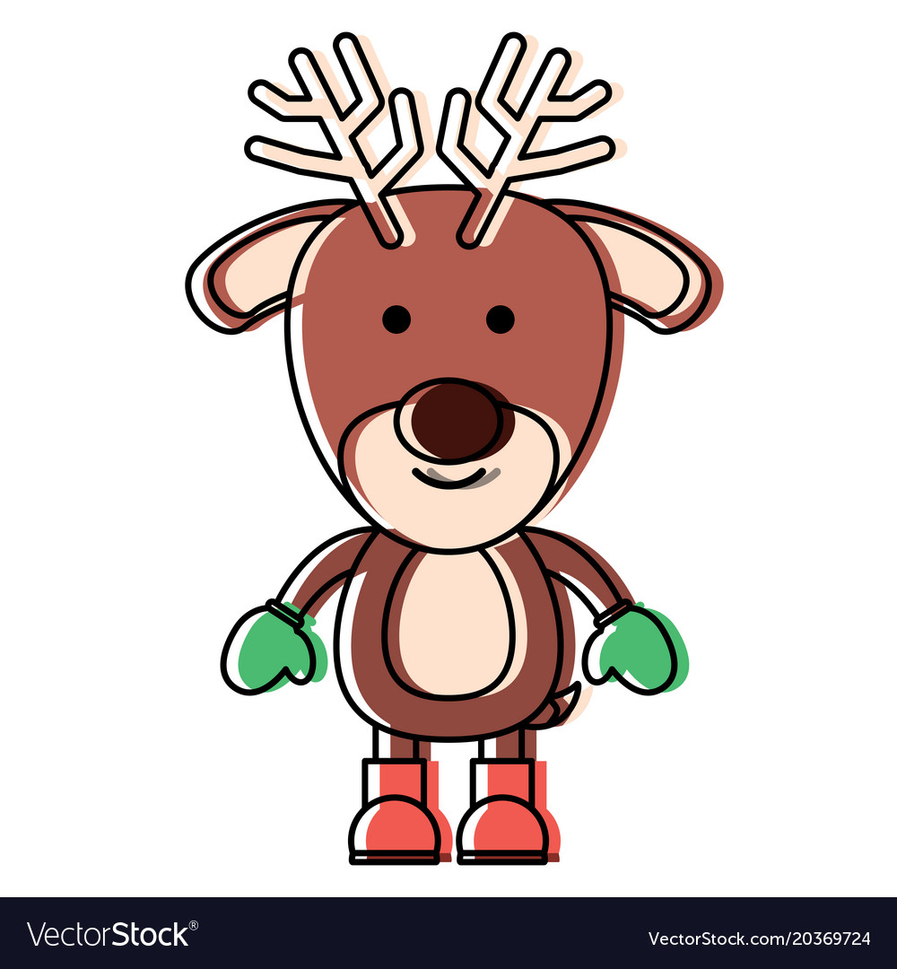 Christmas Animals Design Royalty Free Vector Image