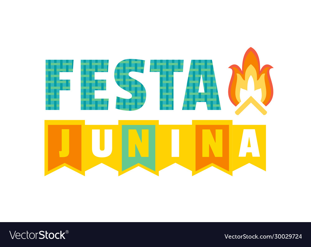 Midsummer bonfire text Royalty Free Vector Image