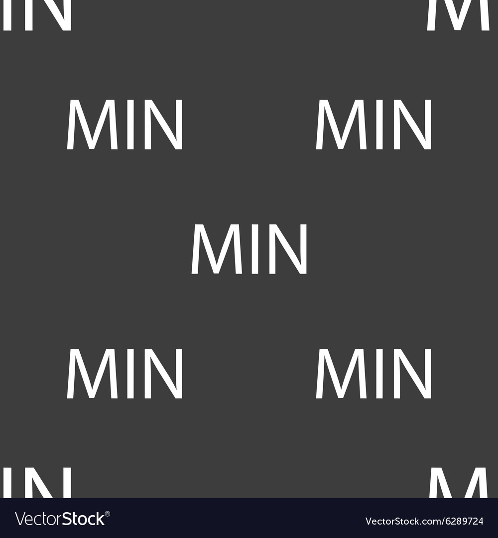 Minimum sign icon seamless pattern on a gray
