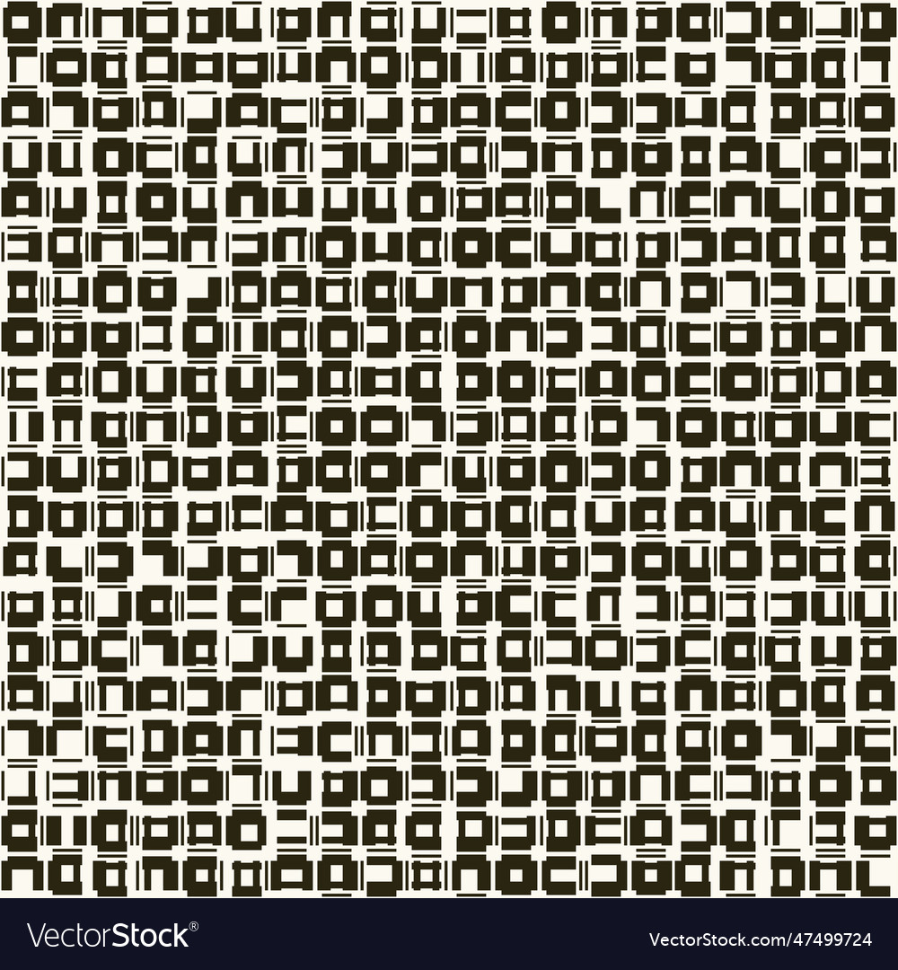 Monochrome glitch effect textured mosaic pattern Vector Image Monochrome glitch effect textured mosaic pattern