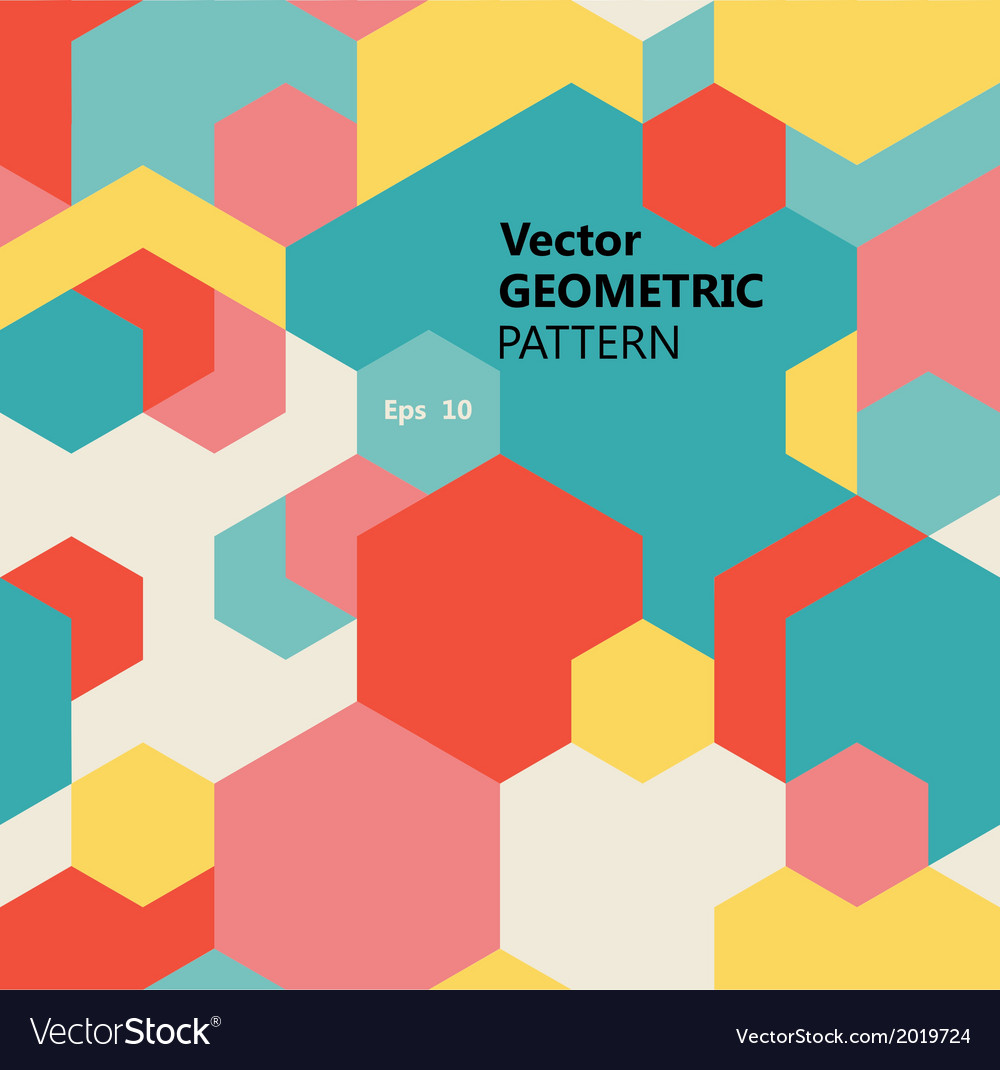 Multicolor Hexagon Pattern