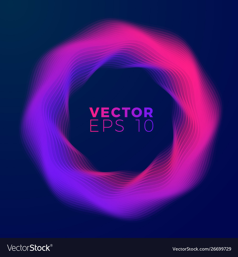 Abstract design template with moving shapes