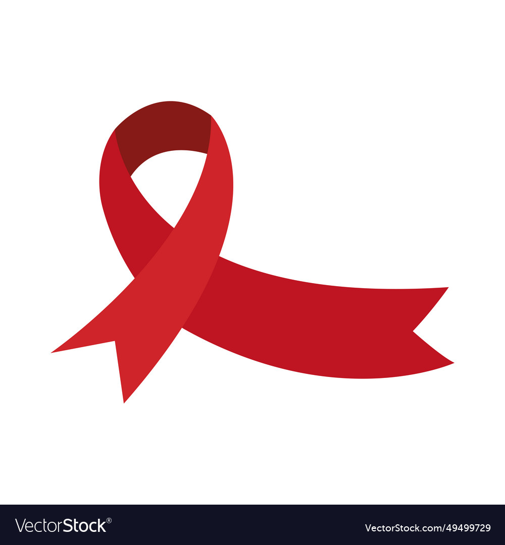 Aids day ribbon awareness Royalty Free Vector Image