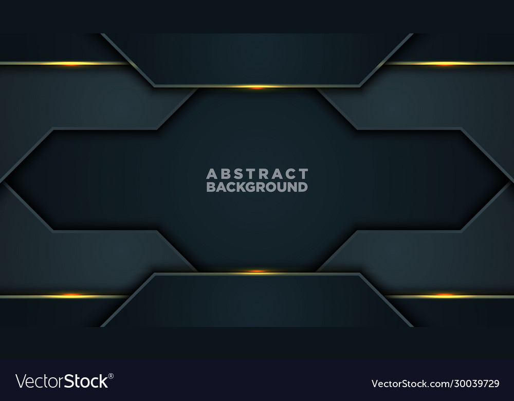 Dark abstract background with black overlap Vector Image