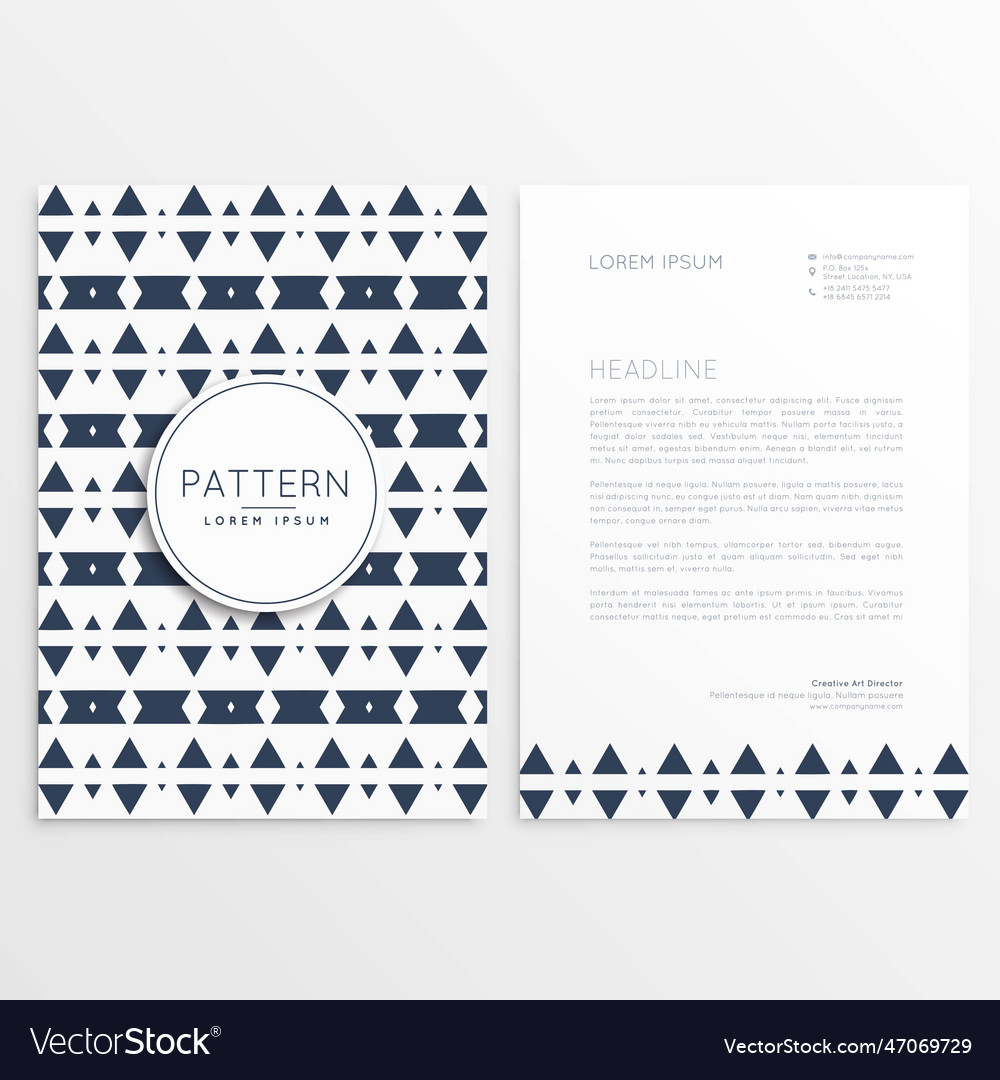 Elegant abstract pattern business shape