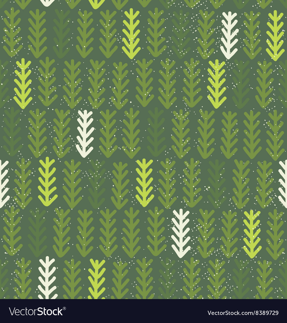 Fir branches seamless pattern