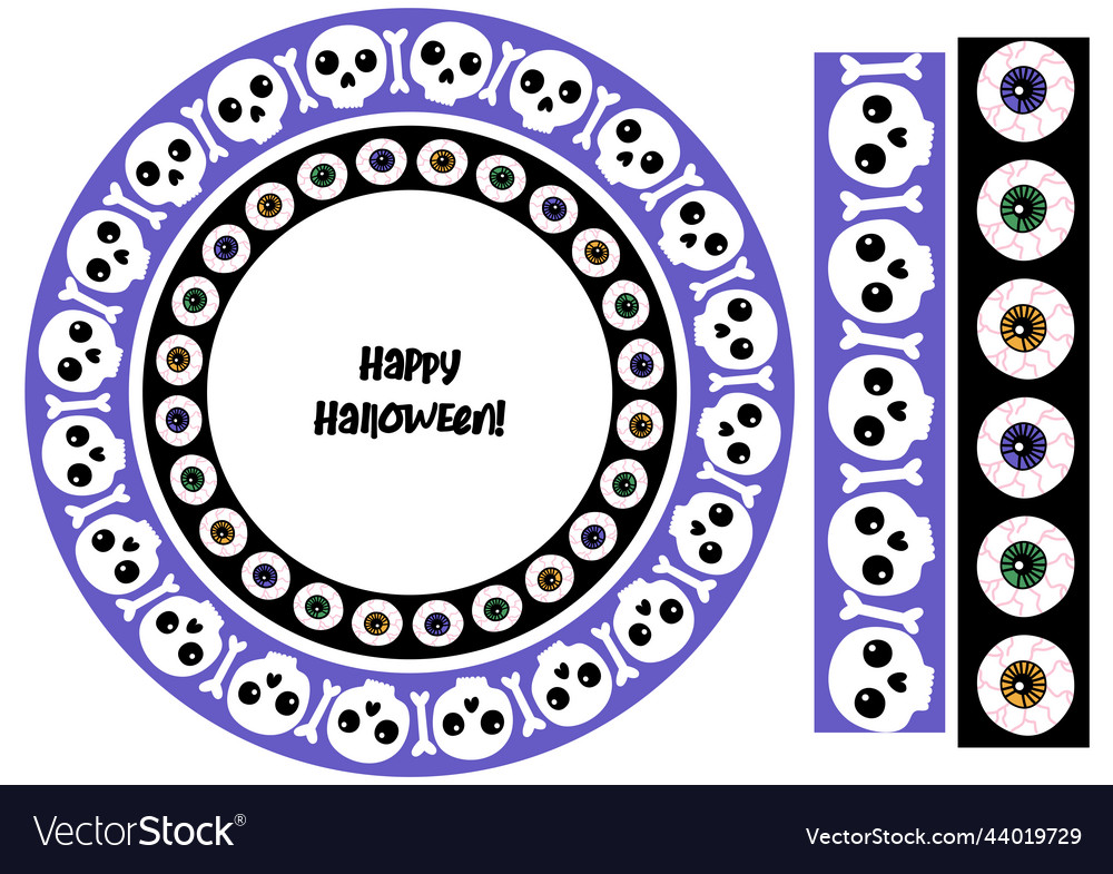 Halloween of pattern frames
