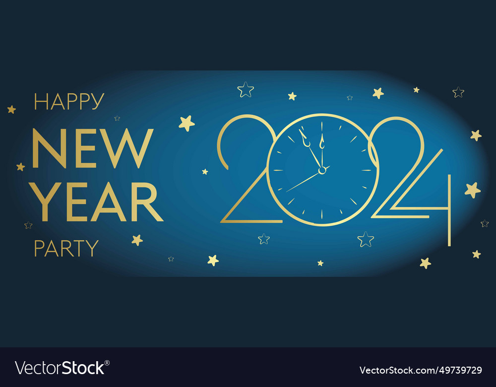 Happy new year greeting card template festive Vector Image Happy new year greeting card template festive