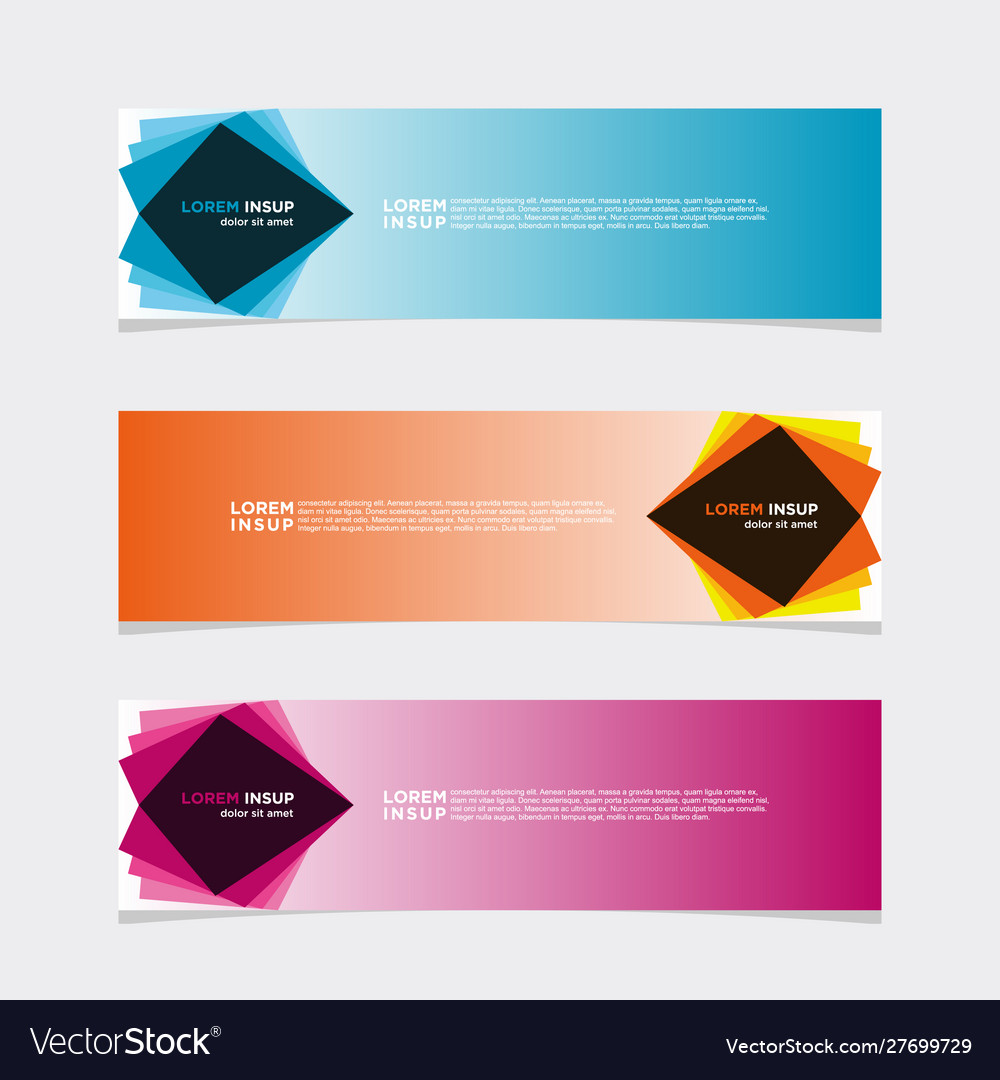 Modern banner web background abstract design