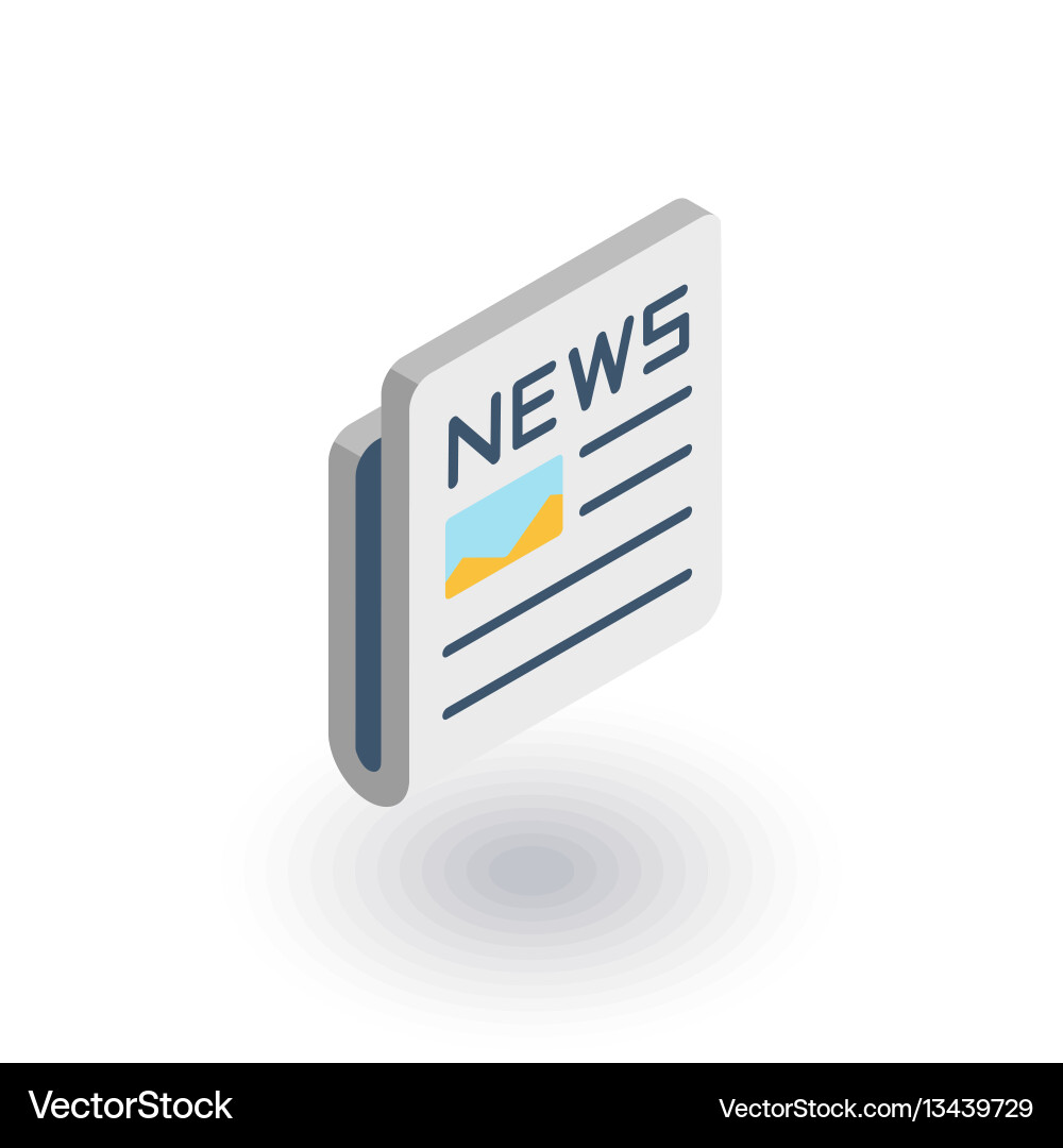Newspaper daily press news content article Vector Image