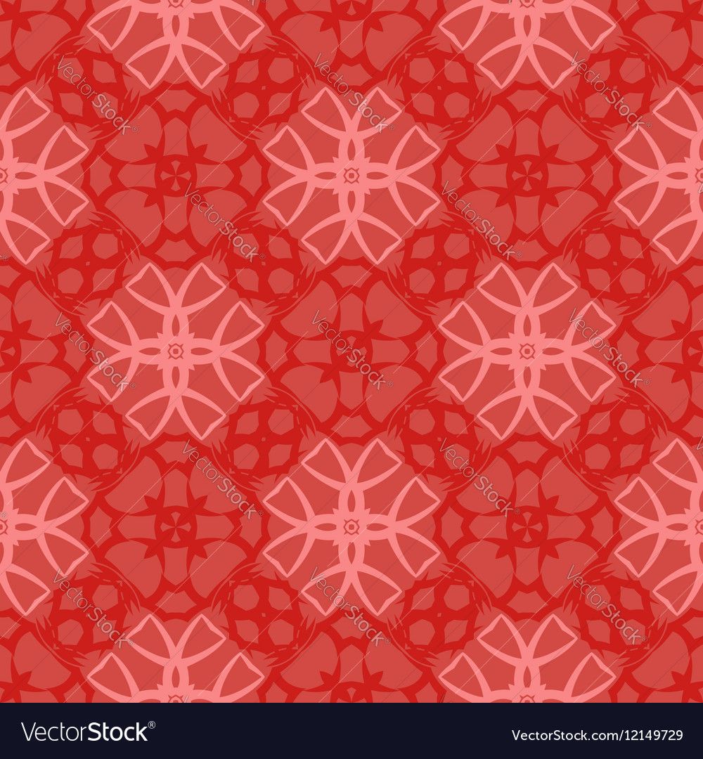 Red ornamental seamless line pattern