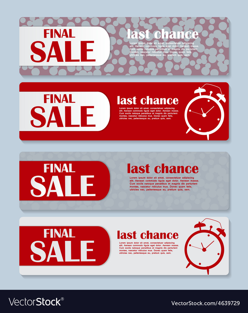 Sale banner with place for your text