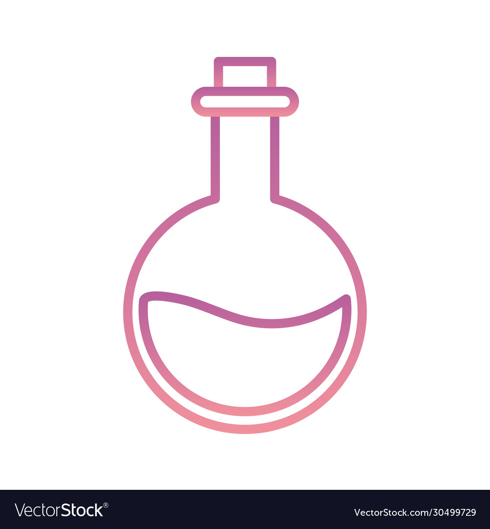 Science flask gradient style icon design