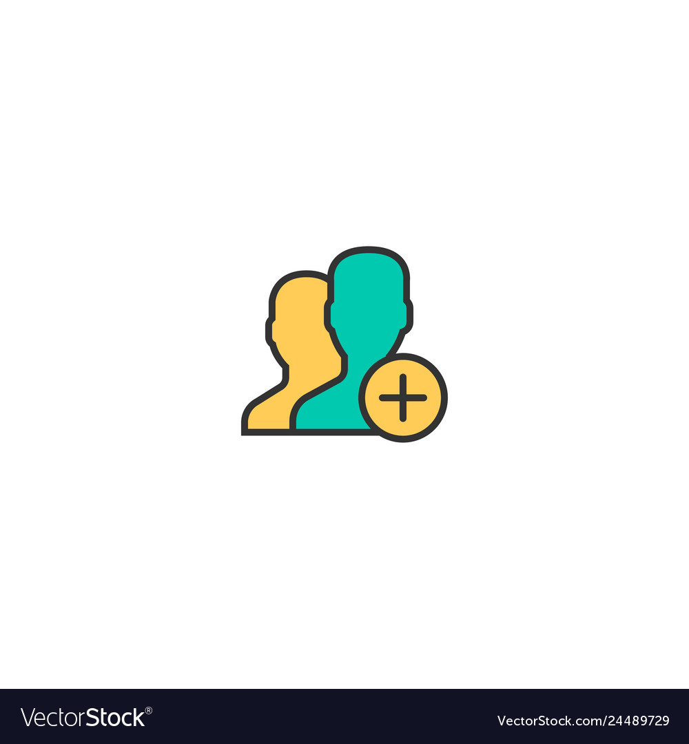 User icon design interaction vector image User icon design interaction