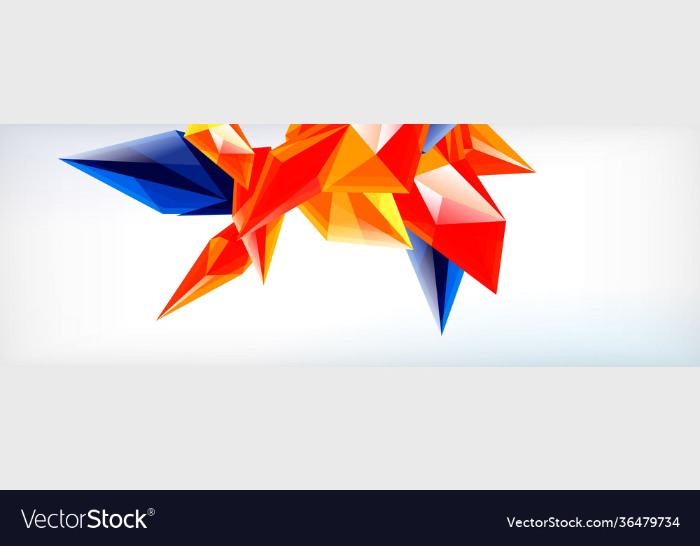 3d triangles and pyramids abstract vector image 3d triangles and pyramids abstract