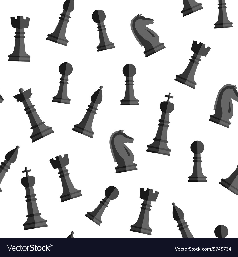 Chess seamless pattern