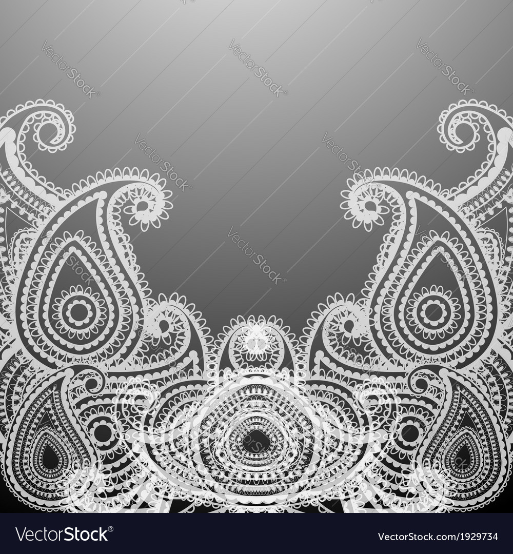 delicate paisley paisley vector